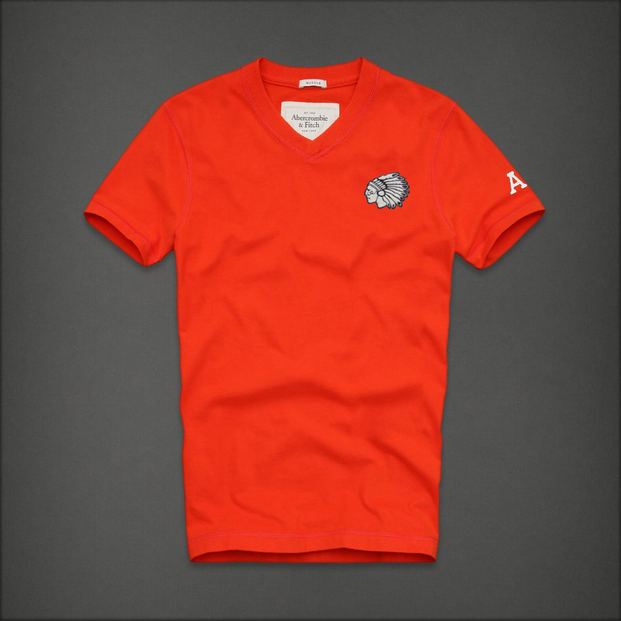 Abercrombie Fitch Hombres cuello en V Corto Remera AF5598